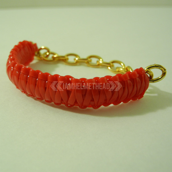 Mini Cobra Knot Bangle - Red