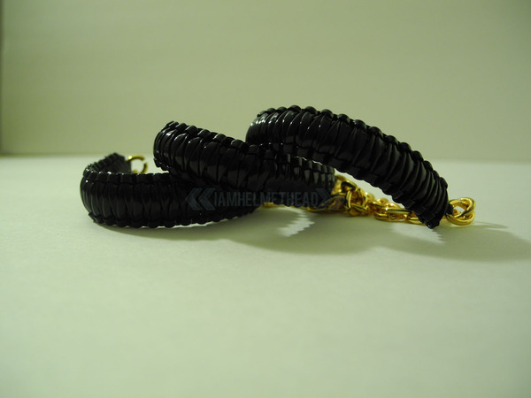 Mini Cobra Knot Bangle - Black