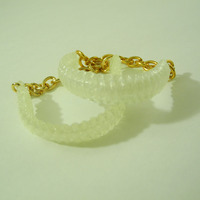 Mini Cobra Knot Bangle - Clear - Thumbnail 1