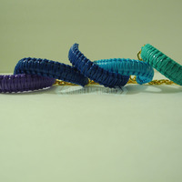 Mini Cobra Knot Bangle - Light Blue - Thumbnail 1