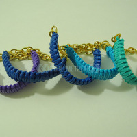 Mini Cobra Knot Bangle - Light Blue - Thumbnail 2