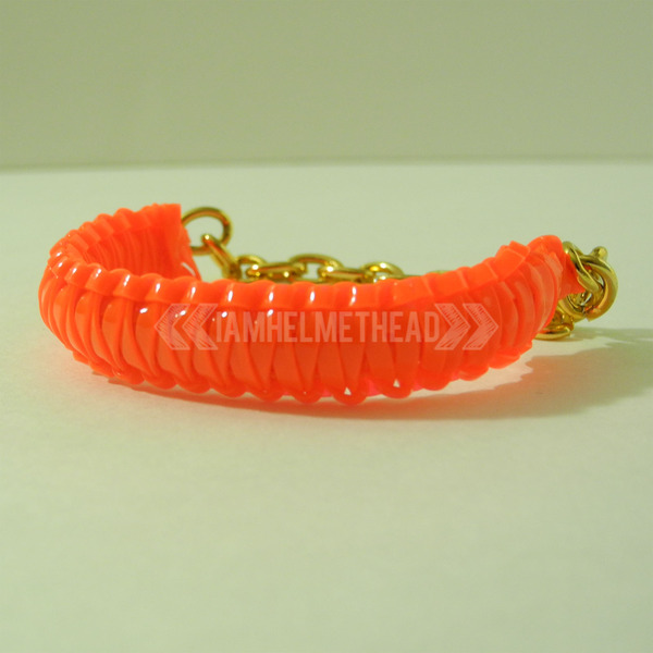 Mini Cobra Knot Bangle - Dark Orange