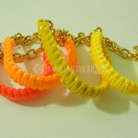 Mini Cobra Knot Bangle - Yellow - Thumbnail 2