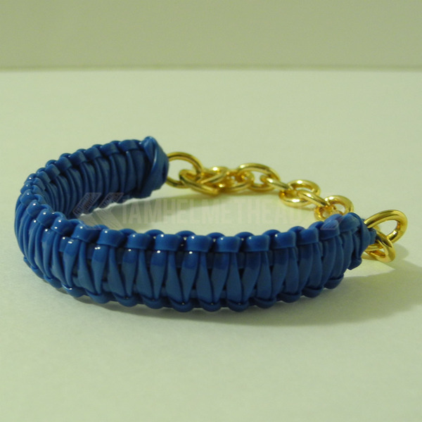 Mini Cobra Knot Bangle - Blue