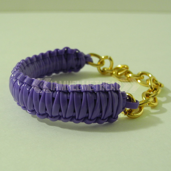 Mini Cobra Knot Bangle - Purple