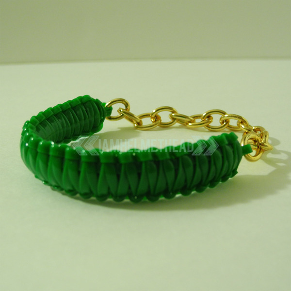 Mini Cobra Knot Bangle - Dark Green