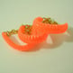Mini Cobra Knot Bangle - Neon Orange (Clear)-2