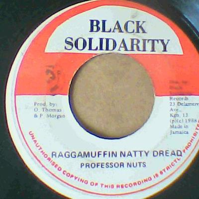 Raggamuffin natty dread/selassie angel(version)-professor nuts-black solidarity records-7"-vg