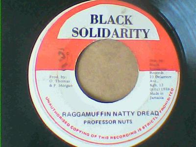 Raggamuffin natty dread/selassie angel(version)-professor nuts-black solidarity records-7"-vg