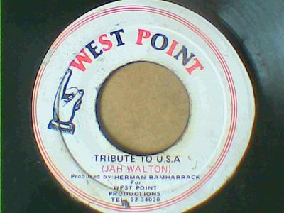 Tribute to u.s.a./version-jah walton-west point records-7"-vg