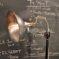 VIntage Industrial Clamp Lamp - Wall or Shelf Mount Task Light - Thumbnail 3