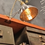 VIntage Industrial Clamp Lamp - Wall or Shelf Mount Task Light-4