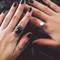 Black Onyx Boho Ring - Thumbnail 2