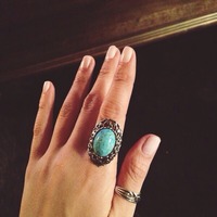 Turquoise Matrix Boho Ring - Thumbnail 3