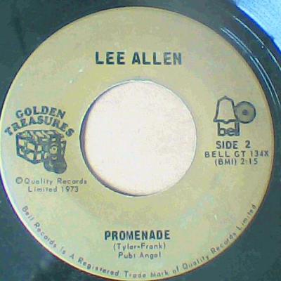 Walkin' with mr. leepromenade-lee allen-golden treasures records-7"-vg