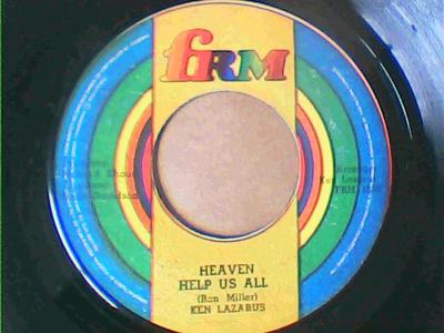 Heaven help us all/to the other man-ken lazarus-frm records-7"-vg
