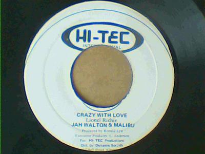 Crazy with love/dub-jah walton & malibu-hi tec records-7"-vg