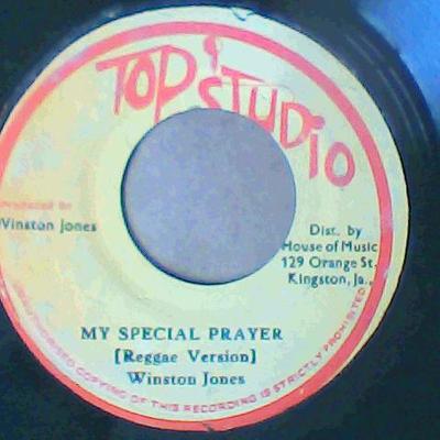My special prayer(reggae version)/my special prayer(adapted)-winston jones-top studio records-7"-vg