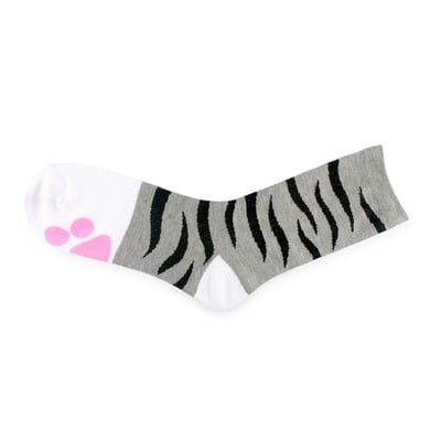 Paw socks : tabby grey