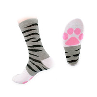 PAW SOCKS : Tabby Grey - Thumbnail 1