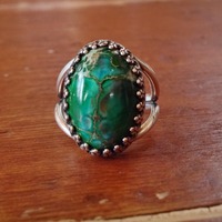 Sea Sediment Jasper Green Ring  - Thumbnail 2
