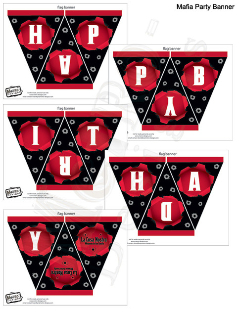 Mobster Party Banner