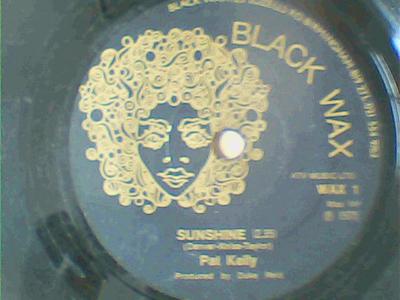 Sunshine/version-pat kelly-black wax records-7"-vg