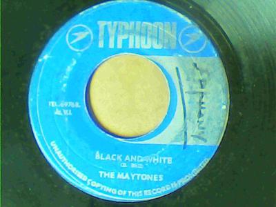 Black & white/version-the maytones-typhoon records-7"-vg
