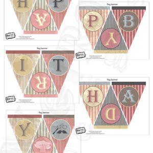 TuTu and Mustache Banner - Digital File