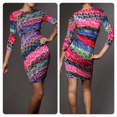 Graffiti printed dress
