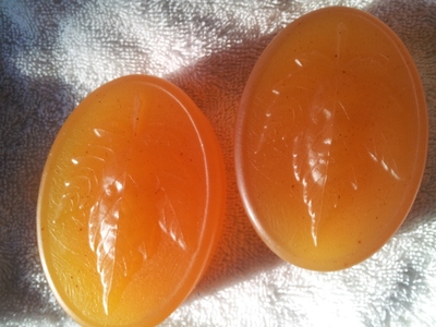 Men's hand crafted glycerin soap in the Green Man whimsical design