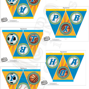 Sports pool party banner - digital file - Thumbnail 2