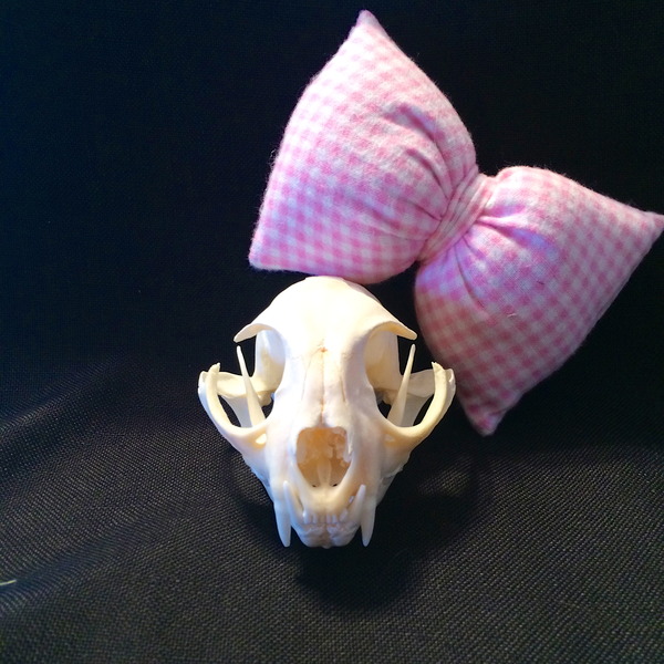 Stuffed Pink Checkered Flannel Bow