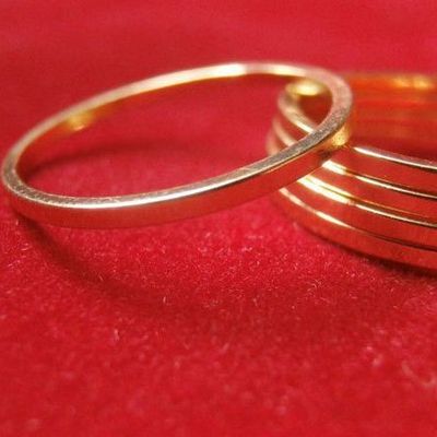 Gold midi/knuckle ring - set of 5