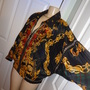 Vintage Otello Pelle Black Gold Track Jacket Size 2x-3x-2