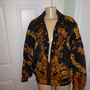 Vintage Otello Pelle Black Gold Track Jacket Size 2x-3x-3