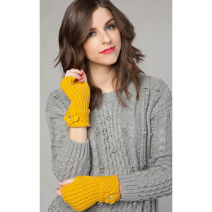knit flower - the fingerless gloves - Thumbnail 4