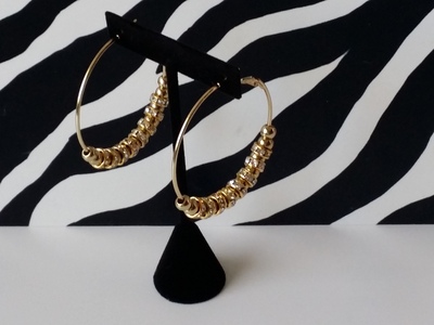Rhinestone Hoop Earrings