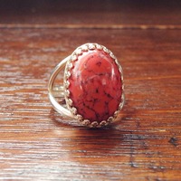 Deep Coral Matrix Ring - Thumbnail 1