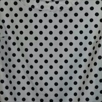 White Polka Dot Peplum Top - Thumbnail 3