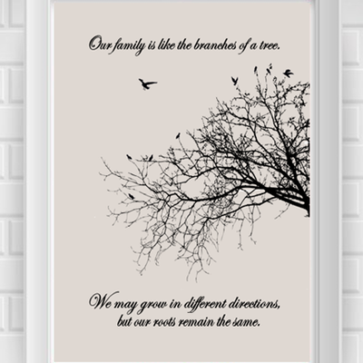 11"x14" family is like... poster print / wall art