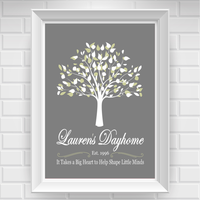 8"x10" Dayhome with Tree Poster Print / Wall Art - Thumbnail 1