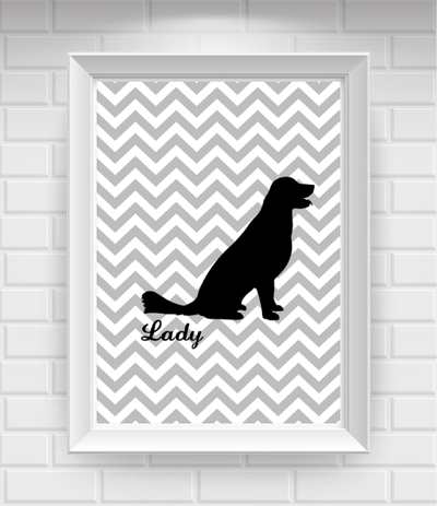 11"x14" Personalized Labrador Retriever Pet Poster Print / Wall Art