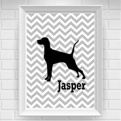 11"x14" personalized dalmatian pet poster print / wall art