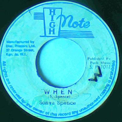 When/version-sonya spence-high note records-7"-vg