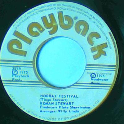 Hooray festival/dub-roman stewart-playback records-7"-vg