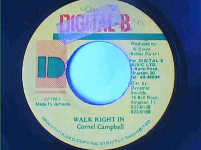 Walk right in/version-cornel campbell-digital b records-7"-vg