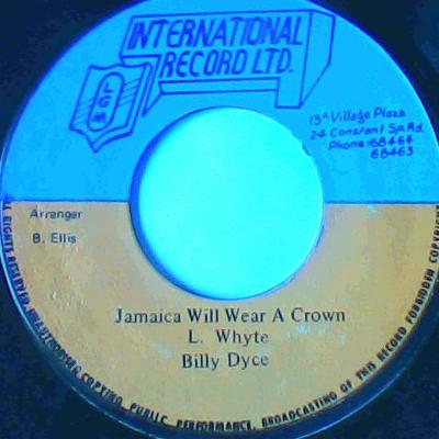 Jamaica will wear a crown/version-billy dyce-lgm international records-7"-vg