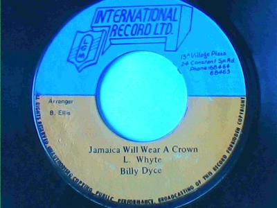 Jamaica will wear a crown/version-billy dyce-lgm international records-7"-vg