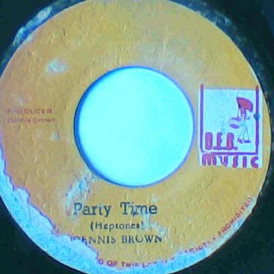 Party time/version-dennis brown-d.e.b. records-7"-vg